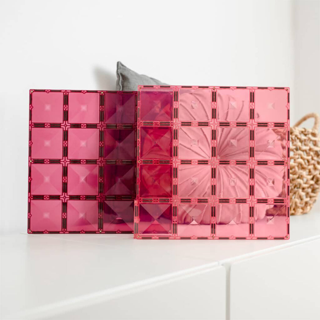 Connetix Grundbauplatte Pink & Berry bei Yay Kids