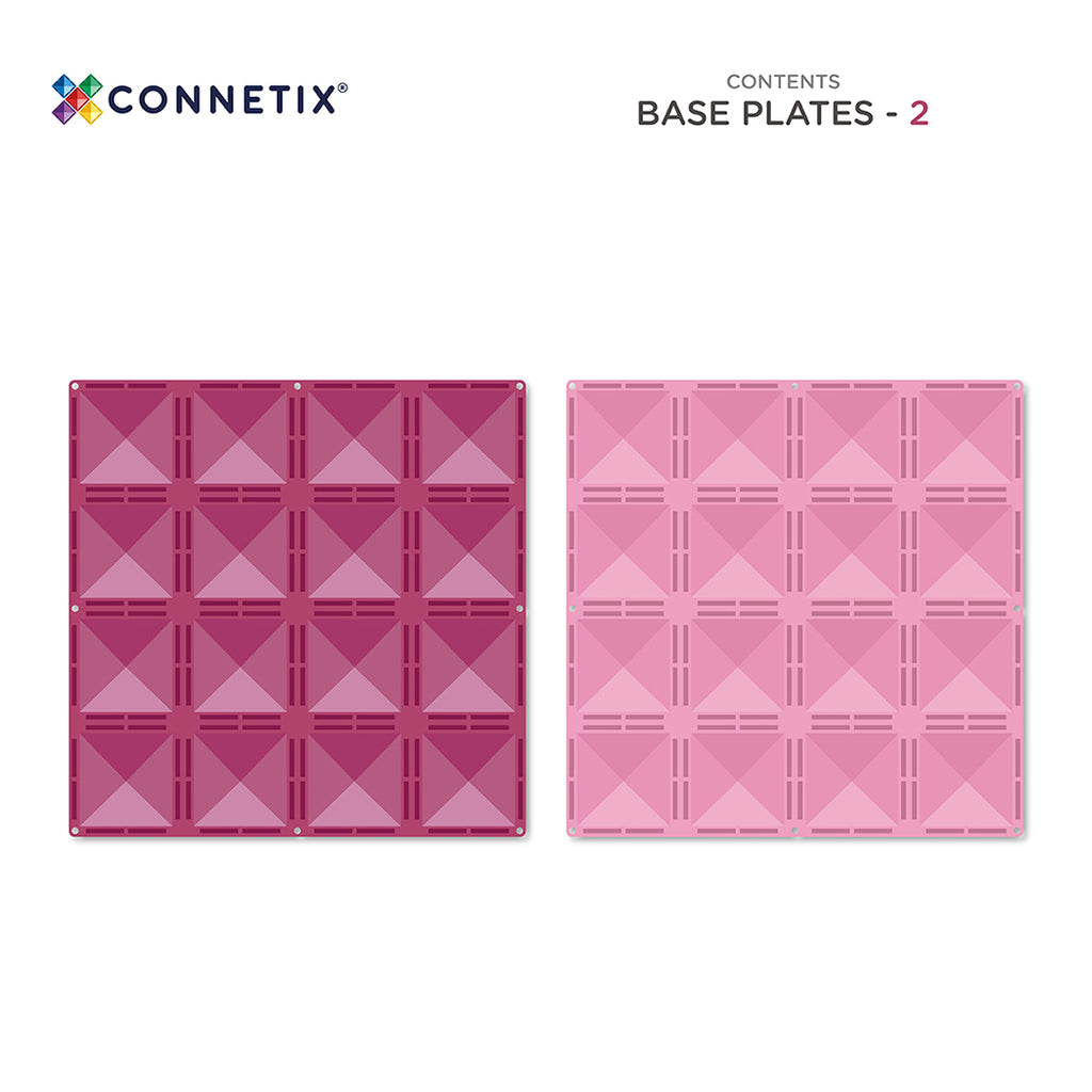 Connetix Grundbauplatte Pink & Berry bei Yay Kids