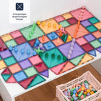 Magnetbausteine Pastell-Starterset, 64-teilig