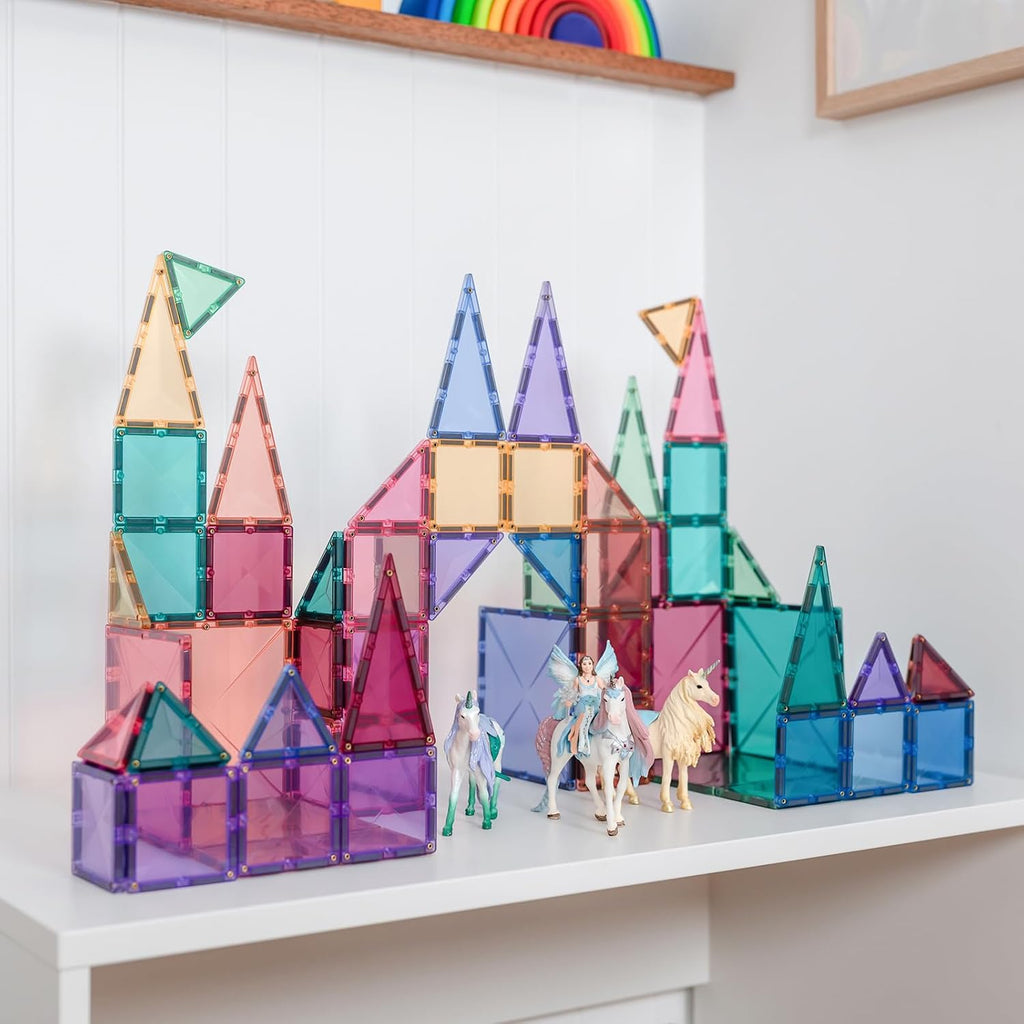 Magnetbausteine Pastell-Starterset, 64-teilig