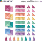 Magnetbausteine Pastell-Starterset, 64-teilig