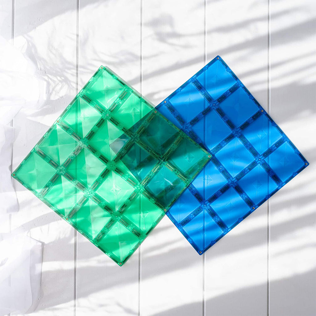 Connetix Grundbauplatte Blue & Green bei Yay Kids