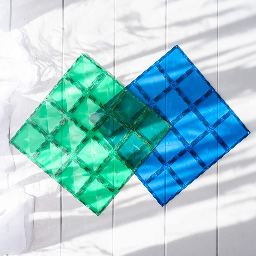 Connetix Grundbauplatte Blue & Green bei Yay Kids