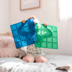 Connetix Grundbauplatte Blue & Green bei Yay Kids