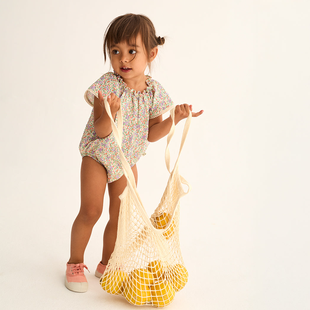 Cozmo Kurzarm Baby Jumpsuit Holly Multi floral bei Yay Kids