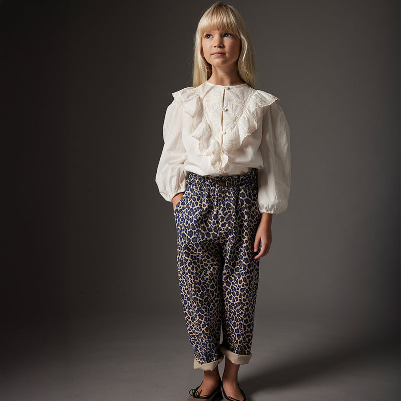 Cozmo Velvet Twill Pants Paola Animal print stone bei Yay Kids