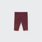 Baby Fleece Leggings Animal print red velvet
