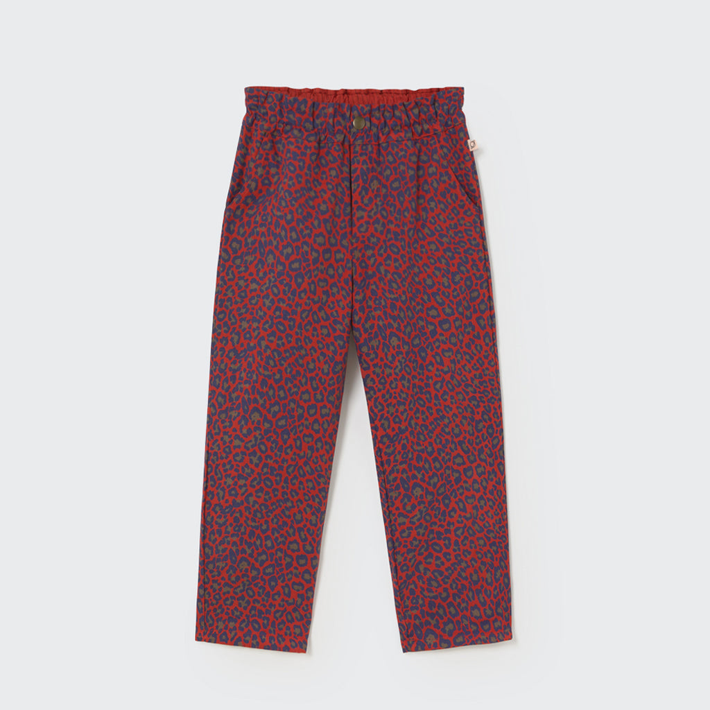 Cozmo Velvet Twill Pants Paola Animal print red bei Yay Kids