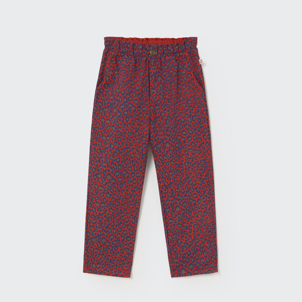 Cozmo Velvet Twill Pants Paola Animal print red bei Yay Kids