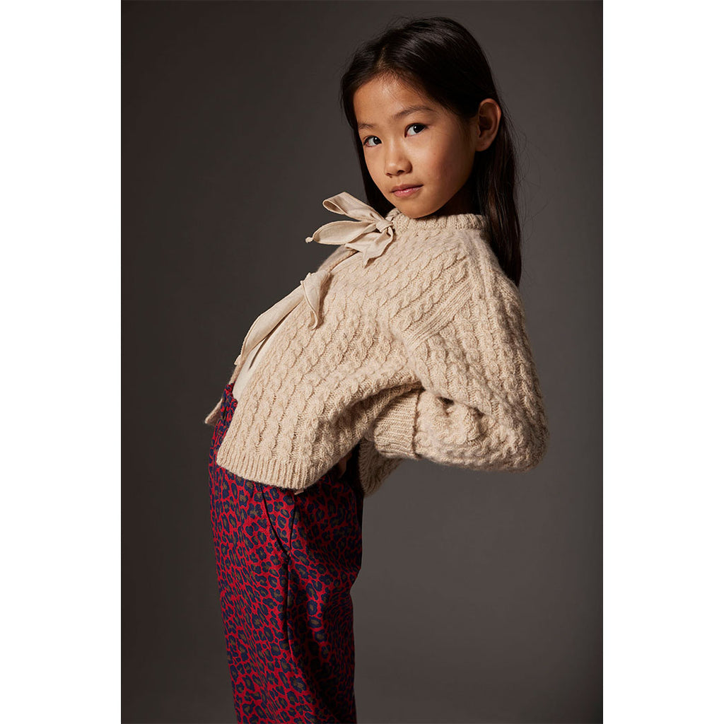 Cozmo Velvet Twill Pants Paola Animal print red bei Yay Kids