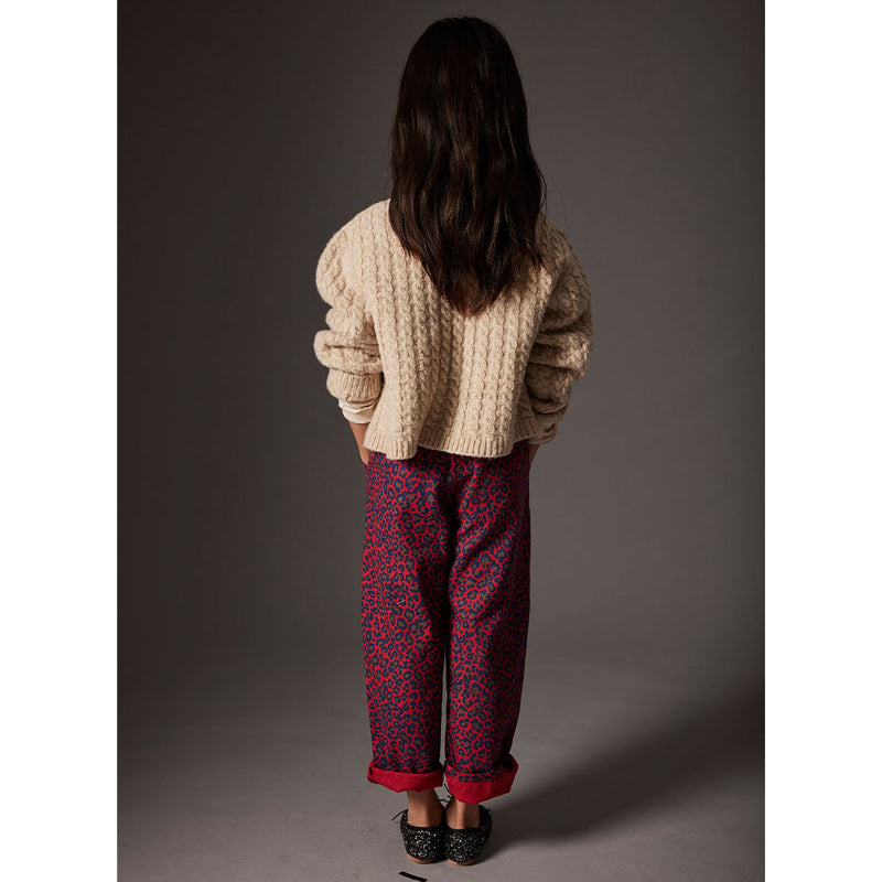 Cozmo Velvet Twill Pants Paola Animal print stone bei Yay Kids