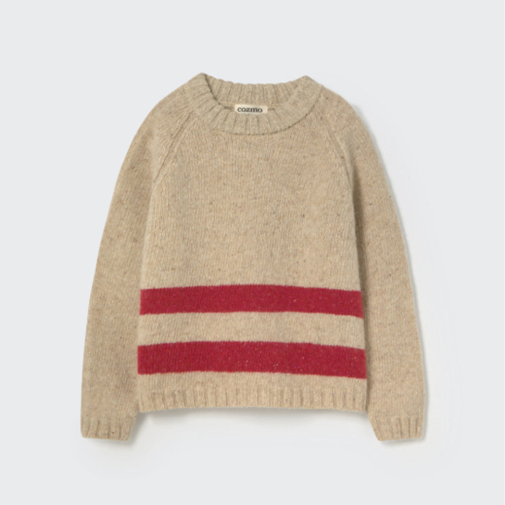 Cozmo Strickpullover Idahok stone red bei Yay Kids