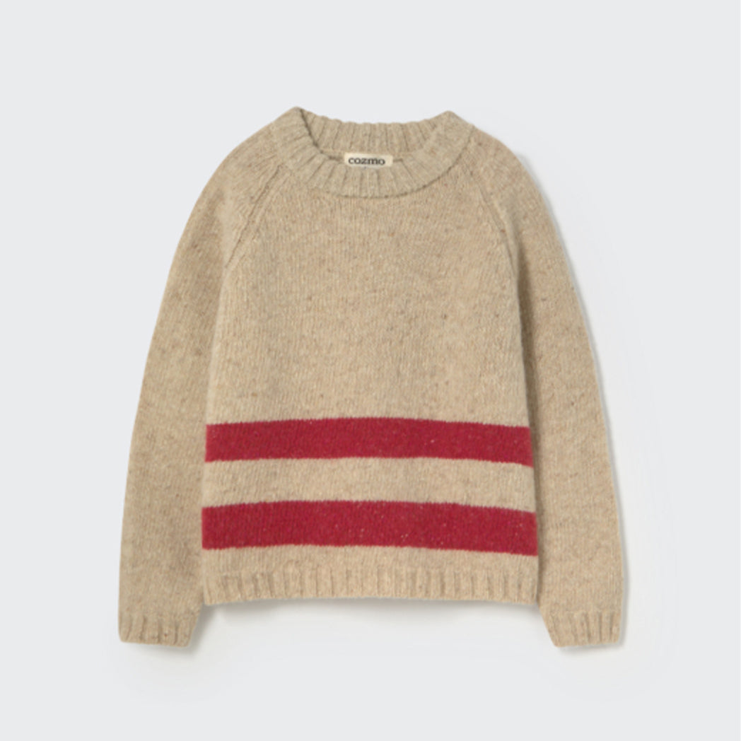 Cozmo Strickpullover Idahok stone red bei Yay Kids