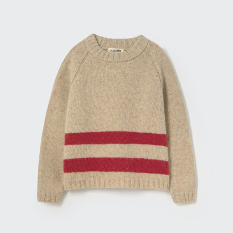 Cozmo Strickpullover Idahok stone red bei Yay Kids