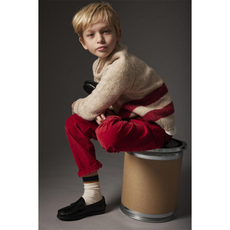 Cozmo Strickpullover Idahok stone red bei Yay Kids