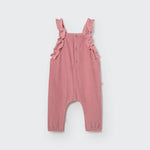 Cozmo Baby Kord Latzhose mit Rüschen Lily Rose Tea bei Yay Kids
