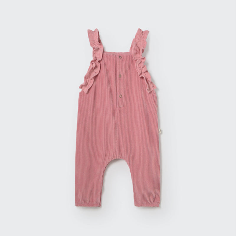 Cozmo Baby Kord Latzhose mit Rüschen Lily Rose Tea bei Yay Kids