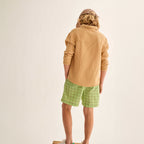 Cozmo Musselin Hemd Abel Green soft bei Yay Kids