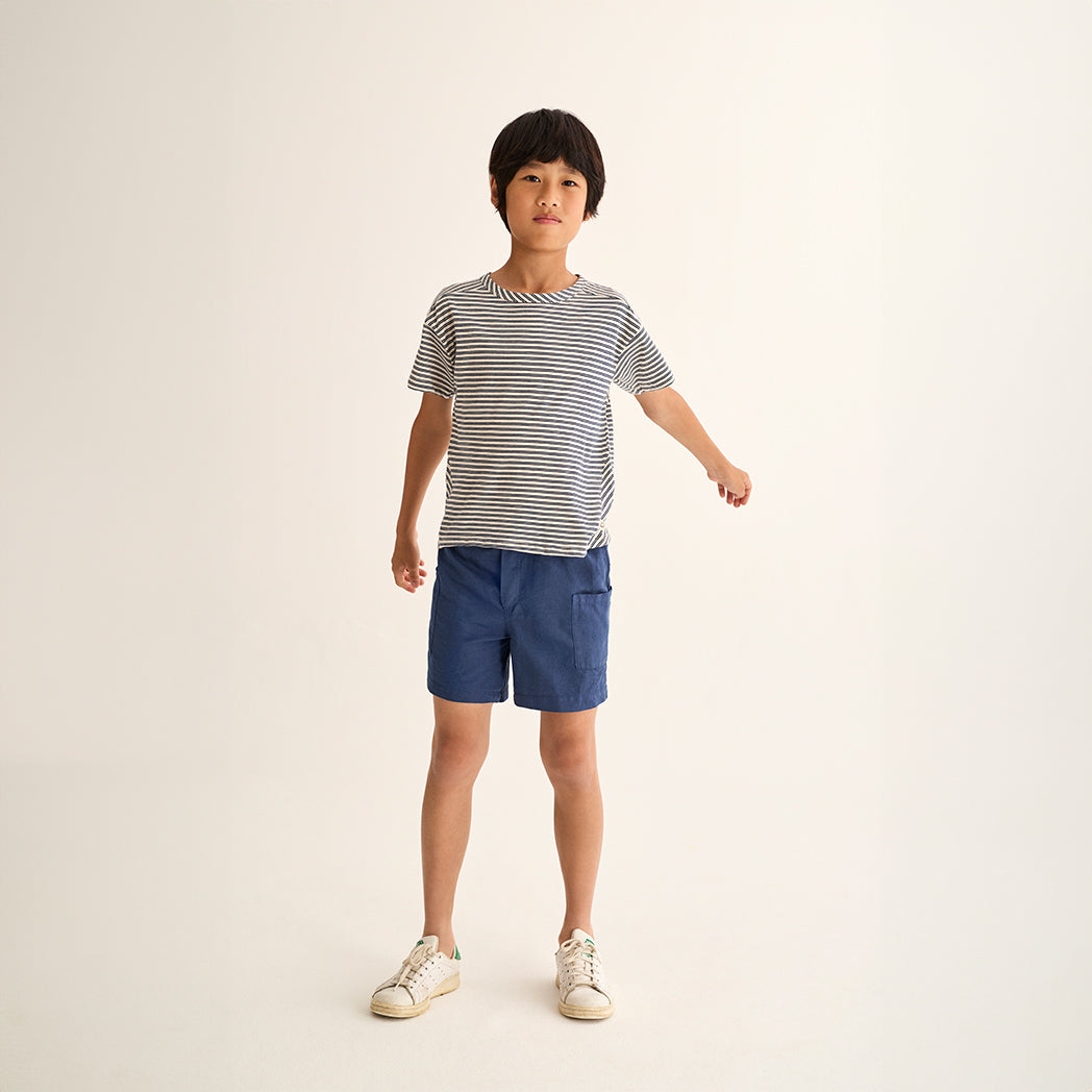 Cozmo Kinder T-Shirt Alan Navy striped bei Yay Kids