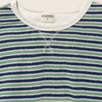 Cozmo Frottee T-Shirt Enea blue green striped bei Yay Kids