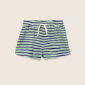 Frottee Shorts Root blue green striped – Cozmo