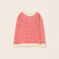 Cozmo Frottee Pullover Zen pink tomato striped bei Yay Kids