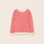 Cozmo Frottee Pullover Zen pink tomato striped bei Yay Kids