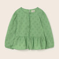 Cozmo Musselin Bluse Alma swiss green bei Yay Kids