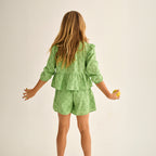Cozmo Musselin Bluse Alma swiss green bei Yay Kids