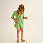 Cozmo Musselin Bluse Alma swiss green bei Yay Kids