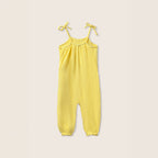 Cozmo Musselin Baby Jumpsuit Ember yellow soft bei Yay Kids