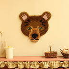 Wall Tapestry Archie Check Bear Head