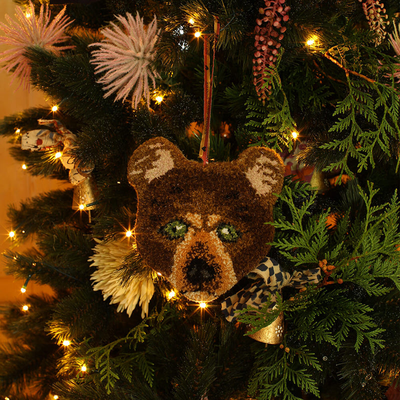 Archie Check Bear Gift Hanger