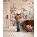 Wall Tapestry Pinky Leopard Head