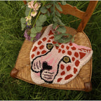 Wall Tapestry Pinky Leopard Head