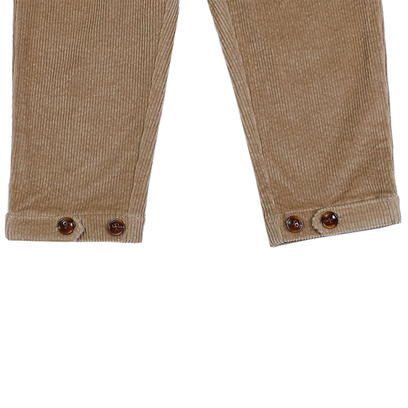 Donsje Amsterdam Kinder Hosen aus Kord in Soft Taupe bei Yay Kids