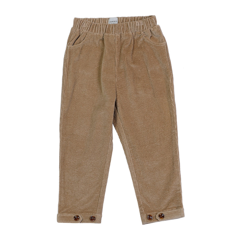 Donsje Amsterdam Kinder Hosen aus Kord in Soft Taupe bei Yay Kids
