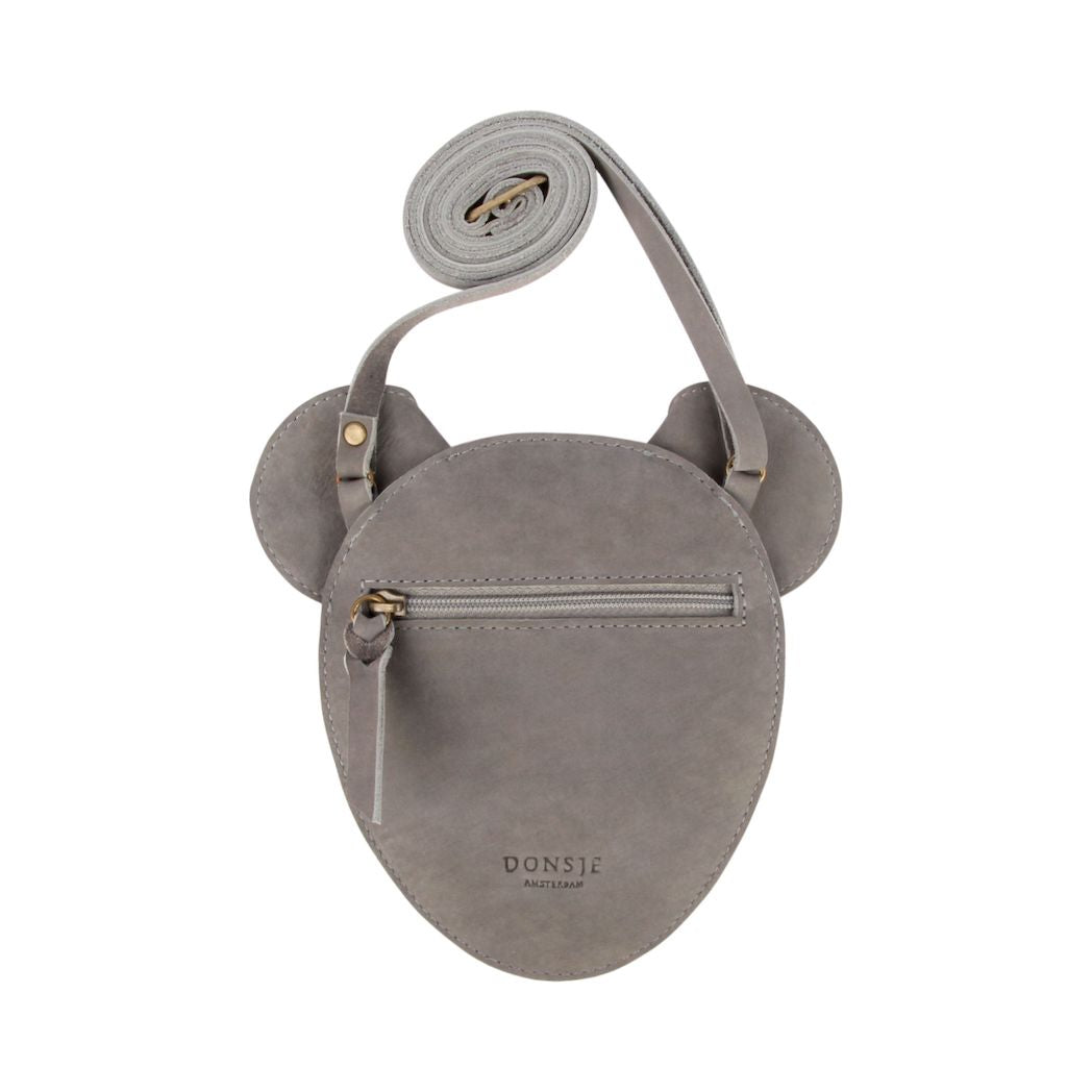 Donsje Amsterdam Kinder Tasche Britta Mouse Grey Nubuck bei Yay Kids