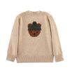 Donsje Amsterdam Denn Merinowolle Pullover Bear Biscotti Melange bei Yay Kids