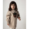 Donsje Amsterdam Denn Merinowolle Pullover Bear Biscotti Melange bei Yay Kids