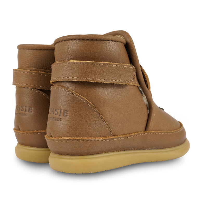 Donsje Amsterdam Kinderschuhe Dubu Classic Bear Cognac Classic Leather