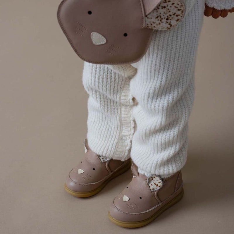 Donsje Amsterdam Kinderschuhe Dubu Exclusive Mouse Praline Leather bei Yay Kids