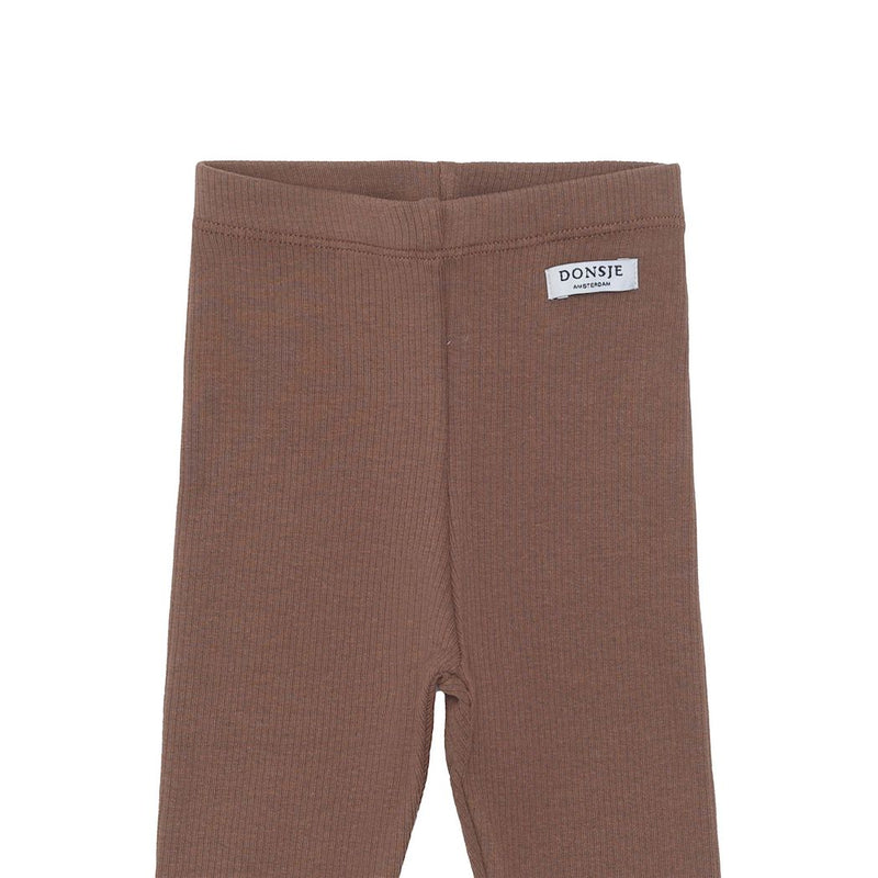 Donsje Amsterdam Baumwoll Leggings in Braun bei Yay Kids