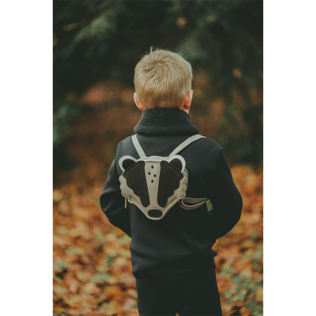 Donsje Amsterdam Kinder Rucksack Badger Light Stone Leather bei Yay Kids