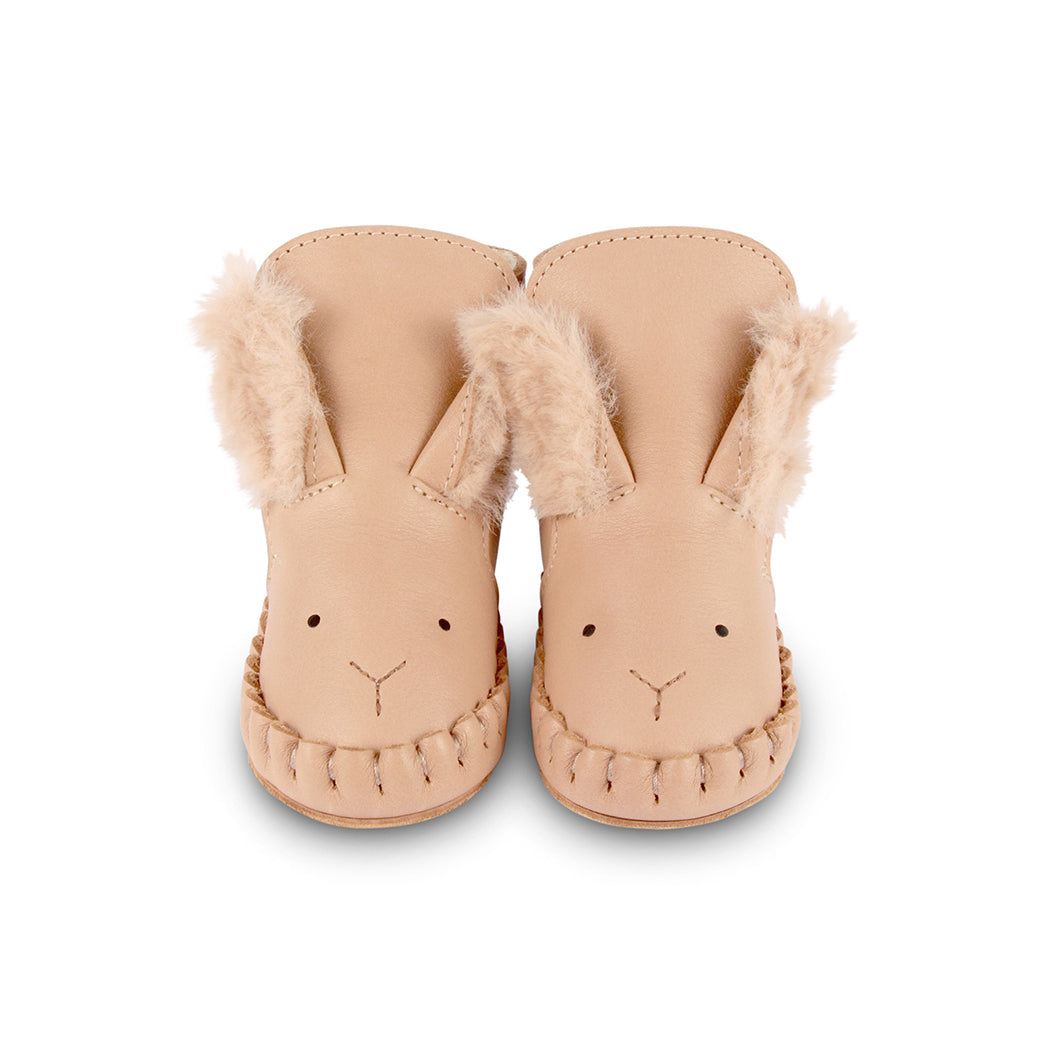 Donsje Amsterdam Baby Schuhe Kapi Exclusive Lining Fluffy Bunny Light Rust Leather bei Yay Kids