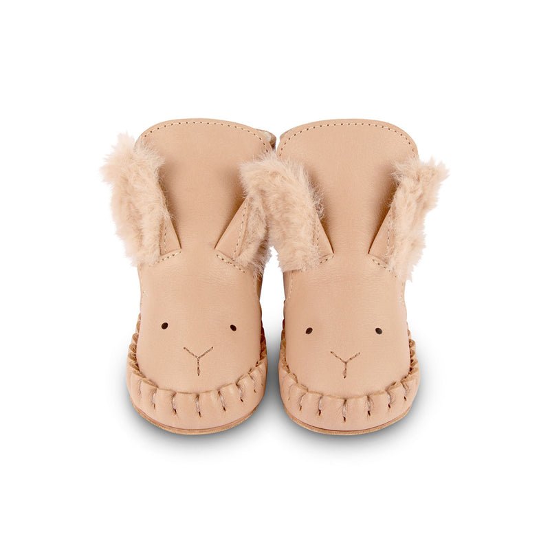 Donsje Amsterdam Baby Schuhe Kapi Exclusive Lining Fluffy Bunny Light Rust Leather bei Yay Kids