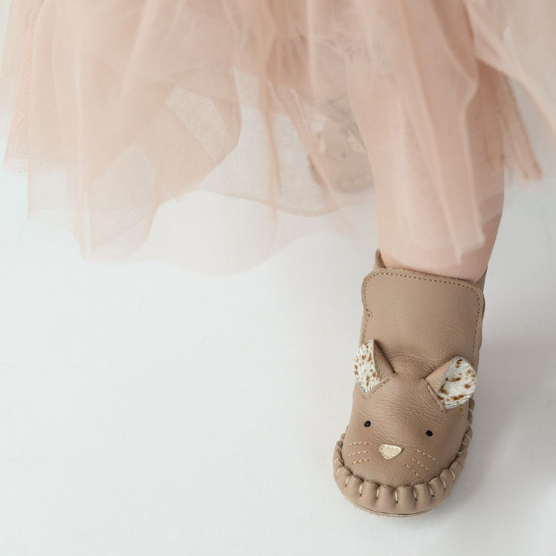 Donsje Baby Schuhe Kapi Exclusive Mouse Praline Leather bei Yay Kids