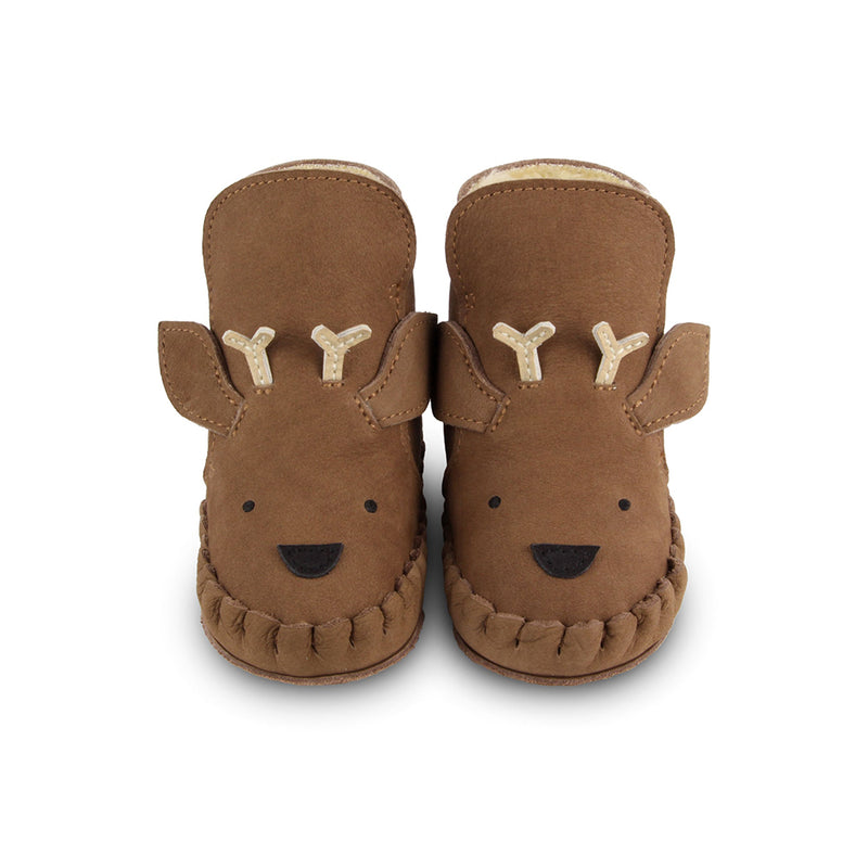 Baby Shoes Kapi Special Lining Stag Hazelnut Nubuck