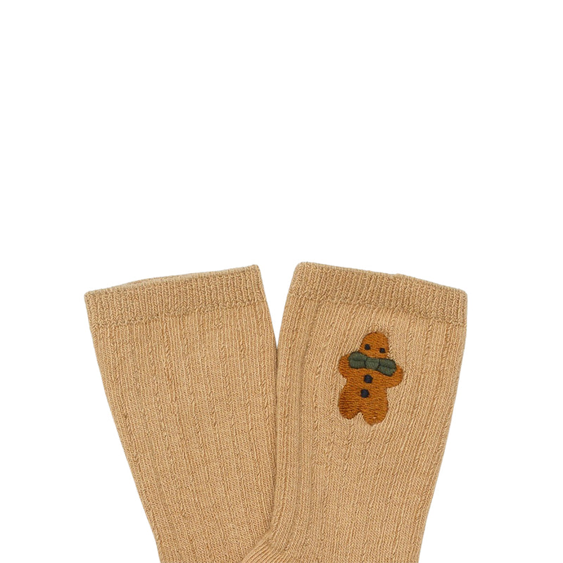 Donsje Amsterdam Kinder Lala Socken Gingerbread Biscuit bei Yay Kids