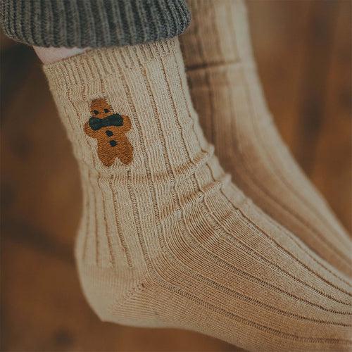 Donsje Amsterdam Kinder Lala Socken Gingerbread Biscuit bei Yay Kids